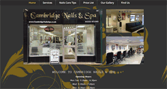 Desktop Screenshot of cambridgenailsspa.co.uk